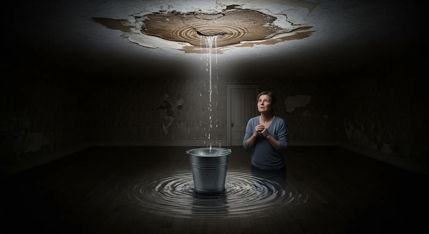 Roof leak repair in Woodbridge VA — damaged shingles and flashing inspection